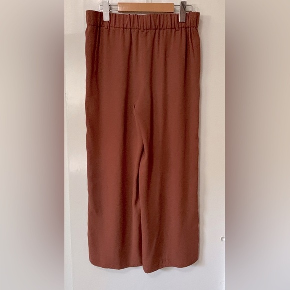 Halogen| Nordstrom| Terracotta Sequoia Wide Leg Pull-On Trouser Pants Sz XS - Picture 3 of 3